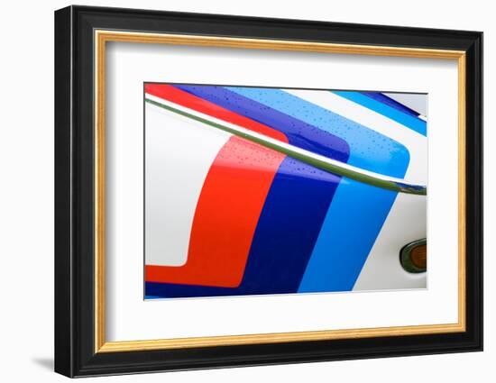 USA, Massachusetts, Beverly Farms, antique cars, 1970s BMW 3.0 CSL-Walter Bibikow-Framed Photographic Print