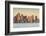 USA, Massachusetts, Boston. City skyline from Boston Harbor at dawn.-Walter Bibikow-Framed Photographic Print