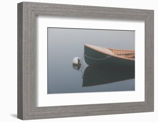 USA, Massachusetts, Cape Ann, boats in Annisquam Harbor in fog-Walter Bibikow-Framed Photographic Print