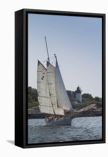 USA, Massachusetts, Cape Ann, Gloucester, America's Oldest Seaport, Annual Schooner Festival-Walter Bibikow-Framed Premier Image Canvas