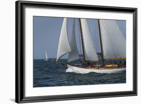 USA, Massachusetts, Cape Ann, Gloucester, America's Oldest Seaport, Annual Schooner Festival-Walter Bibikow-Framed Photographic Print