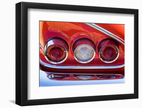 USA, Massachusetts, Cape Ann, Gloucester, detail of classic cars-Walter Bibikow-Framed Photographic Print