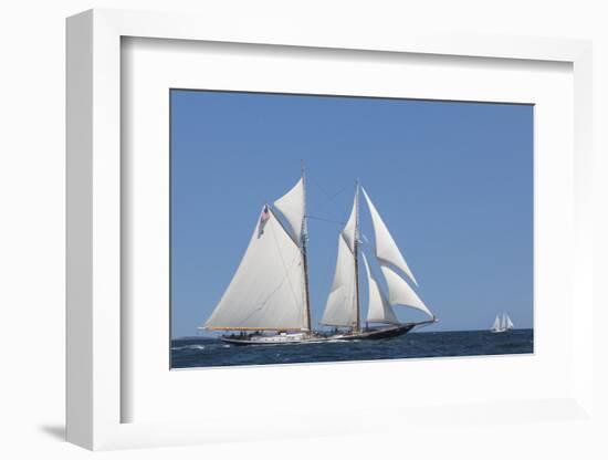 USA, Massachusetts, Cape Ann, Gloucester, schooner sailing ships-Walter Bibikow-Framed Photographic Print