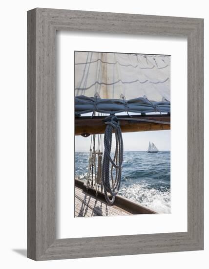 USA, Massachusetts, Cape Ann, Gloucester, schooner sailing ships-Walter Bibikow-Framed Photographic Print