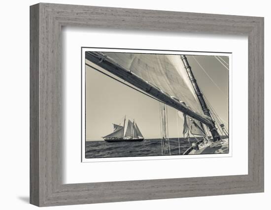 USA, Massachusetts, Cape Ann, Gloucester, schooner sailing ships-Walter Bibikow-Framed Photographic Print