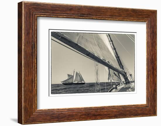 USA, Massachusetts, Cape Ann, Gloucester, schooner sailing ships-Walter Bibikow-Framed Photographic Print