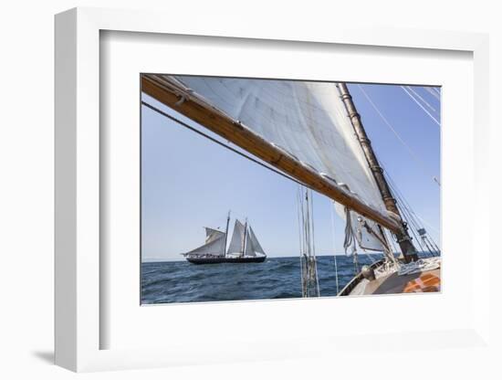 USA, Massachusetts, Cape Ann, Gloucester, schooner sailing ships-Walter Bibikow-Framed Photographic Print