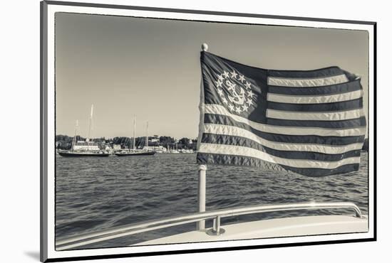 USA, Massachusetts, Cape Ann, Gloucester, schooner US flag-Walter Bibikow-Mounted Photographic Print