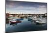 USA, Massachusetts, Cape Ann, Rockport, Rockport Harbor at dusk-Walter Bibikow-Mounted Photographic Print