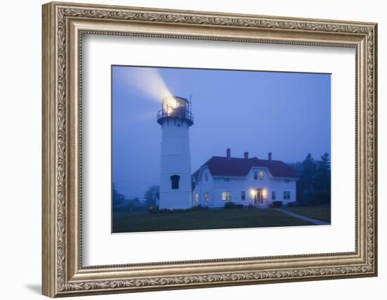 USA, Massachusetts, Cape Cod, Chatham, Chatham Lighthouse in the Fog-Walter Bibikow-Framed Photographic Print