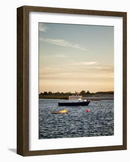 USA, Massachusetts, Cape Cod, Chatham, Fishing boat moored in Chatham Harbor-Ann Collins-Framed Photographic Print