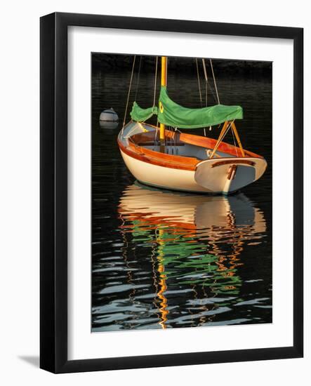 USA, Massachusetts, Cape Cod, Moored sailboat-Ann Collins-Framed Photographic Print