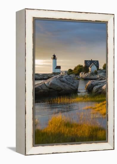 USA, Massachusetts, Gloucester, Annisquam, Annisquam Lighhouse-Walter Bibikow-Framed Premier Image Canvas