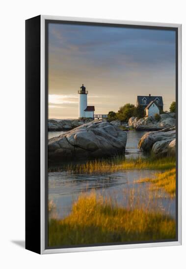 USA, Massachusetts, Gloucester, Annisquam, Annisquam Lighhouse-Walter Bibikow-Framed Premier Image Canvas