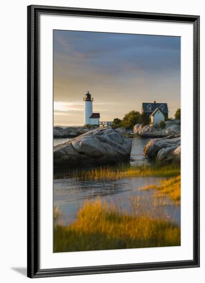 USA, Massachusetts, Gloucester, Annisquam, Annisquam Lighhouse-Walter Bibikow-Framed Photographic Print