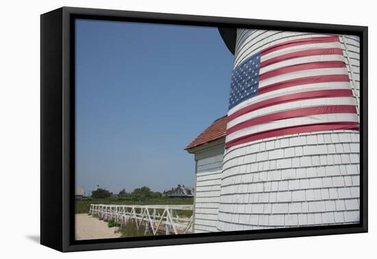 USA, Massachusetts, Nantucket. Brant Point lighthouse.-Cindy Miller Hopkins-Framed Premier Image Canvas