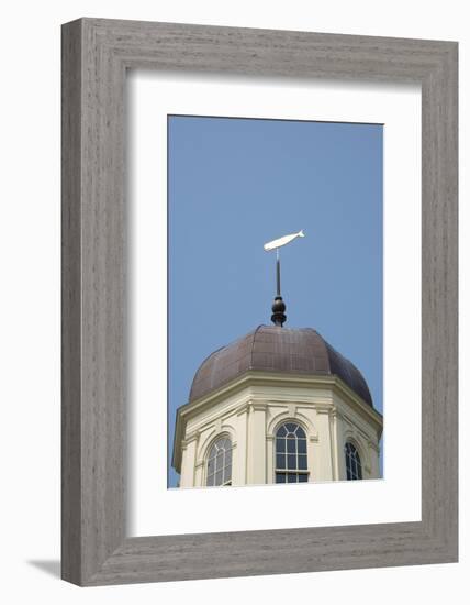 USA, Massachusetts, New Bedford. Weathervane on the Whaling Museum.-Cindy Miller Hopkins-Framed Photographic Print