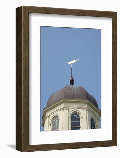 USA, Massachusetts, New Bedford. Weathervane on the Whaling Museum.-Cindy Miller Hopkins-Framed Photographic Print
