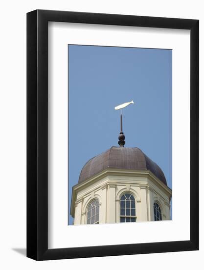 USA, Massachusetts, New Bedford. Weathervane on the Whaling Museum.-Cindy Miller Hopkins-Framed Photographic Print