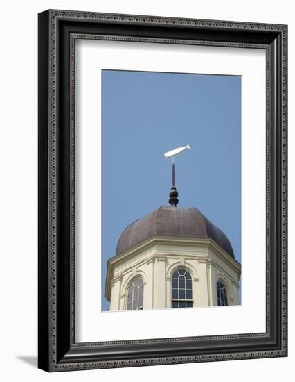 USA, Massachusetts, New Bedford. Weathervane on the Whaling Museum.-Cindy Miller Hopkins-Framed Photographic Print