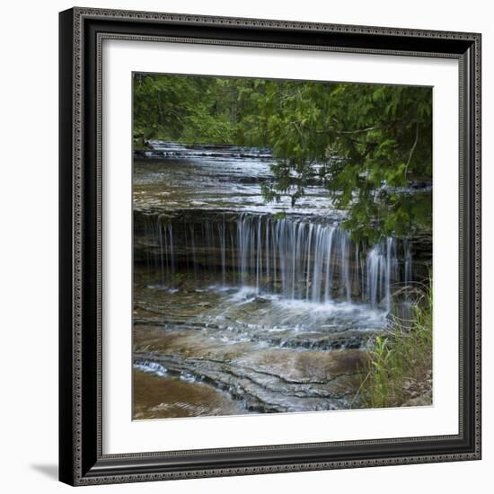 USA, Michigan. Au Train Falls in upper Michigan.-Anna Miller-Framed Photographic Print