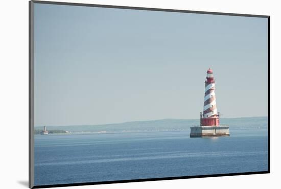 USA, Michigan, Great Lakes, Lake Michigan, White Shoal Lighthouse.-Cindy Miller Hopkins-Mounted Photographic Print