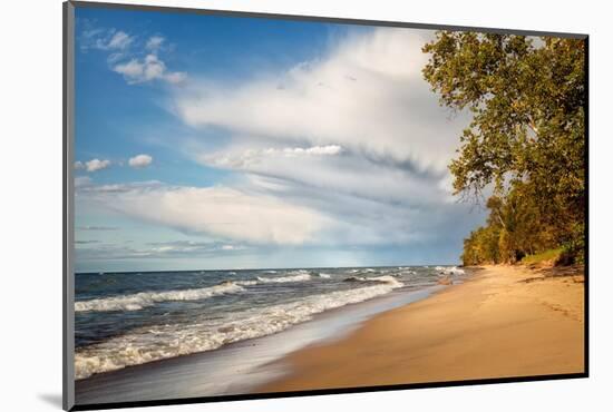 USA, Michigan, Munising. Receding storm clouds at Pictured Rocks National Lakeshore-Ann Collins-Mounted Photographic Print