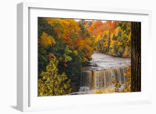 USA, Michigan, Paradise, Tahquamenon Falls State Park, Upper Falls-Sherry Zurey-Framed Photographic Print