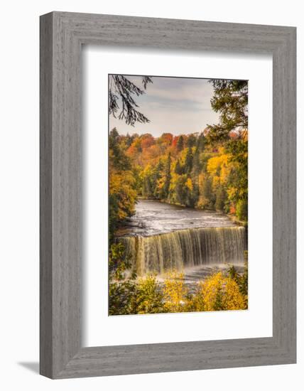 USA, Michigan, Paradise, Tahquamenon Falls State Park, Upper Falls-Frank Zurey-Framed Photographic Print