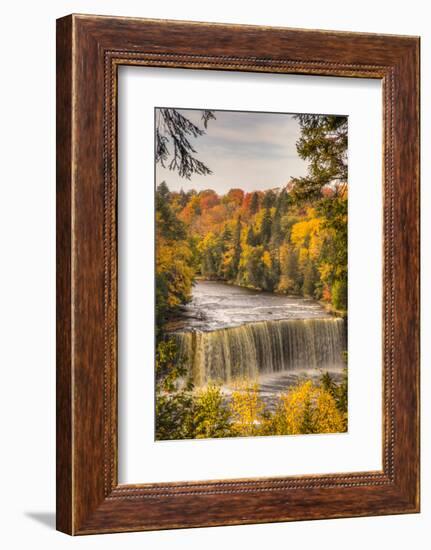 USA, Michigan, Paradise, Tahquamenon Falls State Park, Upper Falls-Frank Zurey-Framed Photographic Print