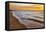 USA, Michigan, Paradise, Whitefish Bay Beach with Waves at Sunrise-Frank Zurey-Framed Premier Image Canvas