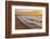 USA, Michigan, Paradise, Whitefish Bay Beach with Waves at Sunrise-Frank Zurey-Framed Photographic Print