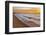 USA, Michigan, Paradise, Whitefish Bay Beach with Waves at Sunrise-Frank Zurey-Framed Photographic Print