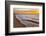 USA, Michigan, Paradise, Whitefish Bay Beach with Waves at Sunrise-Frank Zurey-Framed Photographic Print