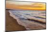 USA, Michigan, Paradise, Whitefish Bay Beach with Waves at Sunrise-Frank Zurey-Mounted Photographic Print