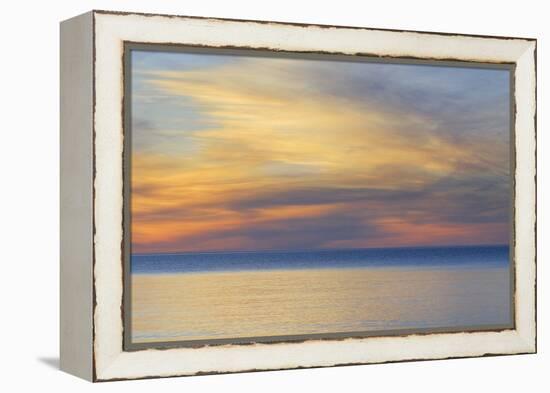 USA, Michigan, Upper Peninsula. Lake Superior Sunset-Jaynes Gallery-Framed Premier Image Canvas