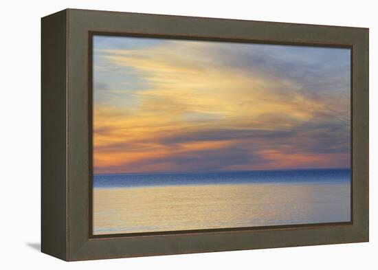 USA, Michigan, Upper Peninsula. Lake Superior Sunset-Jaynes Gallery-Framed Premier Image Canvas