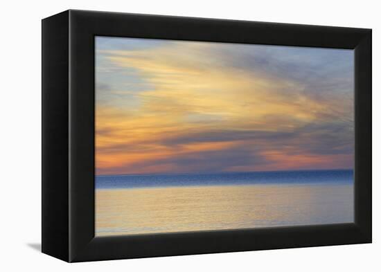 USA, Michigan, Upper Peninsula. Lake Superior Sunset-Jaynes Gallery-Framed Premier Image Canvas