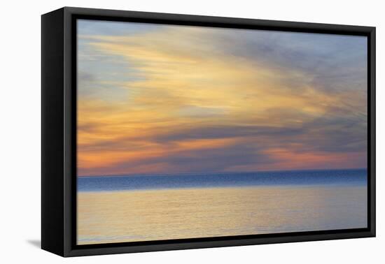 USA, Michigan, Upper Peninsula. Lake Superior Sunset-Jaynes Gallery-Framed Premier Image Canvas