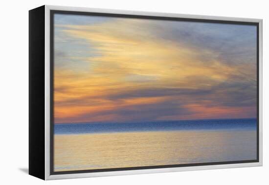 USA, Michigan, Upper Peninsula. Lake Superior Sunset-Jaynes Gallery-Framed Premier Image Canvas