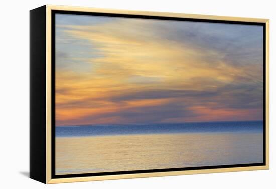 USA, Michigan, Upper Peninsula. Lake Superior Sunset-Jaynes Gallery-Framed Premier Image Canvas