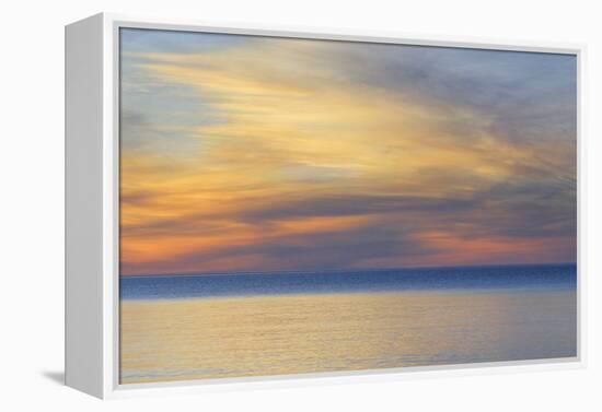 USA, Michigan, Upper Peninsula. Lake Superior Sunset-Jaynes Gallery-Framed Premier Image Canvas