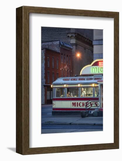 Usa,Midwest, Minnesota, St.Paul, Mickey's Diner-Christian Heeb-Framed Photographic Print