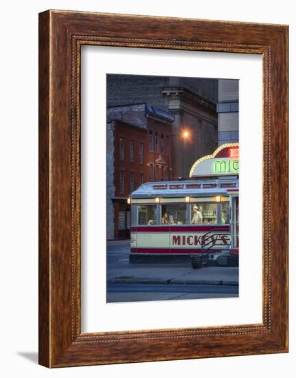 Usa,Midwest, Minnesota, St.Paul, Mickey's Diner-Christian Heeb-Framed Photographic Print