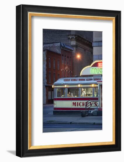 Usa,Midwest, Minnesota, St.Paul, Mickey's Diner-Christian Heeb-Framed Photographic Print