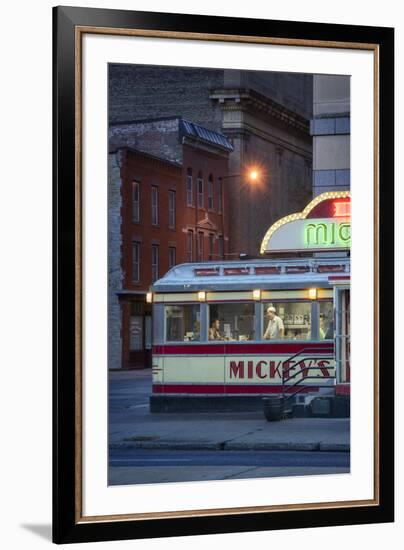 Usa,Midwest, Minnesota, St.Paul, Mickey's Diner-Christian Heeb-Framed Photographic Print