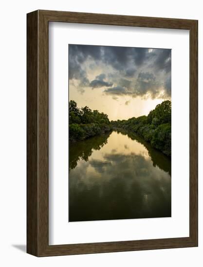 USA, Mississippi. Mississippi River Basin, Sunflower River seen from Woodburn-Kinlock Road bridge-Alison Jones-Framed Photographic Print