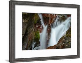 USA, Montana, Glacier National Park. Avalanche Creek Falls-Rona Schwarz-Framed Photographic Print