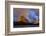 USA, Montana. Glacier National Park, Grinnell Mountain, sunrise, rainbow-George Theodore-Framed Photographic Print