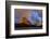 USA, Montana. Glacier National Park, Grinnell Mountain, sunrise, rainbow-George Theodore-Framed Photographic Print